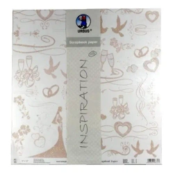 Papier do scrapbookingu ślub 5 arkuszy - Galeria Hobby