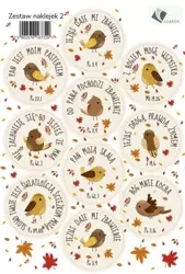 Zestaw naklejek - ptaszki - Szaron