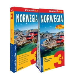 Norwegia 3w1: przewodnik + atlas + mapa - praca zbiorowa