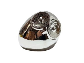 Sowa srebrna ceramiczna 11cm - ADAR