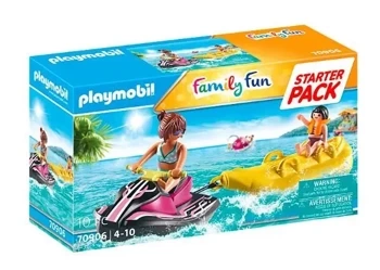 Zestaw Family Fun 70906 Starter Pack Skuter wodny z bananową łodzią - Playmobil