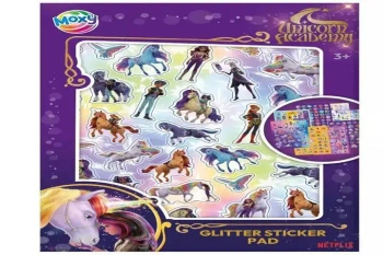 CCG naklejki brokat Unicorn A5 8ark.166000 71302