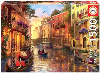 Puzzle 1500 Zachód słońca w Wenecji 109586 - Educa