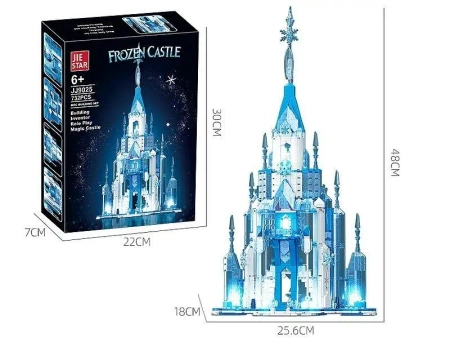 Klocki lodowy zamek ze światłem 732el - ADAR