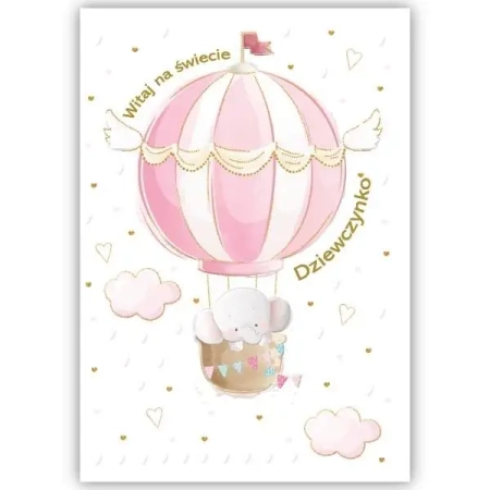 Kartka okolicznościowa Narodziny TS - Trend