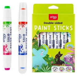 Farby plakatowe w sztyfcie 12 kolorów - Easy Stationery