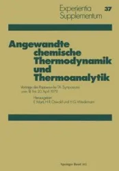 Angewandte Chemische Thermodynamik Und Thermoanalytik - Marti
