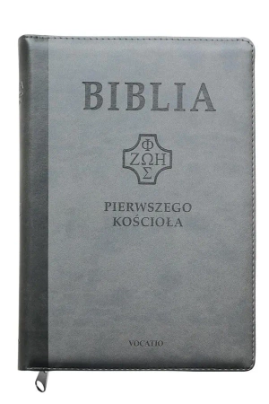 Biblia pierwszego Kościoła szara z paginatorami - praca zbiorowa