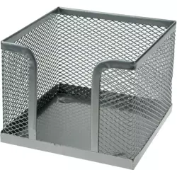 Pojemnik na kartki siatka srebrny - Titanum