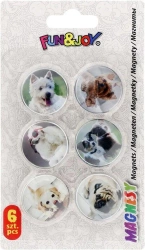 Magnesy szklane do tablic psy - Titanum