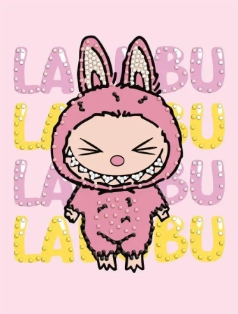 Diamentowa mozaika - Ona Labubu 15x20cm - Ideyka