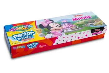 Farby plakatowe mix 20 ml Colorino Kids 12 kolorów Minnie - PATIO