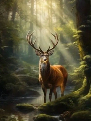 Diamentowa Mozaika Zwierzęta Jeleń NO-2000706 - Norimpex