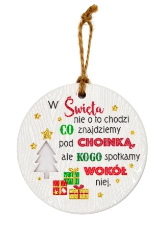 Zawieszka ceramiczna Boże Narodzenie - Kukartka