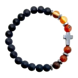 Bransoletka z kamieniem naturalnym - granat - Art Sacrum