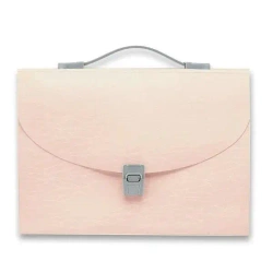 Teczka harmonijkowa z uchwytem pastelowy róż - Foldermate