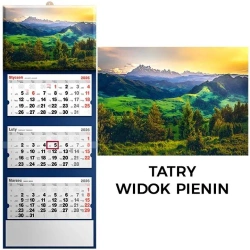 Kalendarz 2026 trójdzielny widok pienin - Evena