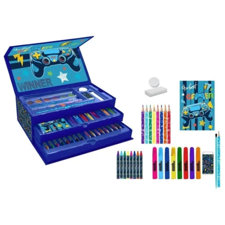 Zestaw artystyczny w kuferku Gamer - Diakakis