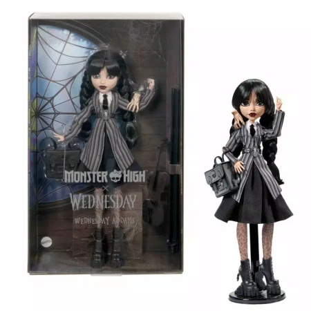 Monster High X Lalka Wednesday Szkolny Mundurek HXJ04 MATTEL