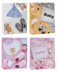 Torebka dziecięce brokat 18x23x8cm mix ROZETTE