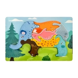 Puzzle drewniane animal Słoń - MCD