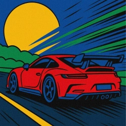 Malowanie po numerach - Z prędkością wiatru Kids - Ideyka