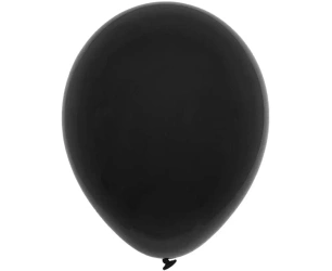 Balony pastelowe czarne 23cm 100szt - Godan