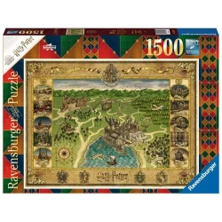 Puzzle 1500 Mapa Hogwartu - Ravensburger