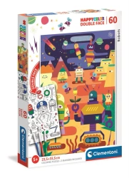 Puzzle 60 happy color Robot 26061 - Clementoni