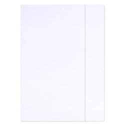 Teczka z gumką A4 biała - Office