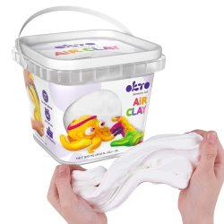 Zestaw lekkiej powietrznej ciastoliny bialy 910ml - Okto