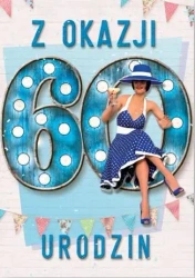 Kartka okolicznościowa Urodziny 60 - Trend