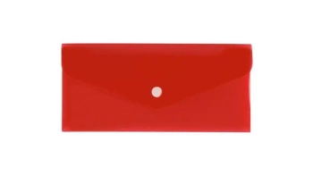 Teczka koperta DL satyna czerwona - Biurfol