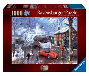 Puzzle 1000 Zimowy dworzec - Ravensburger