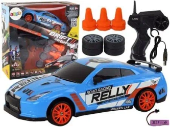 Autko sportowe R/C 1:24 wymienne koła czarne - Leantoys