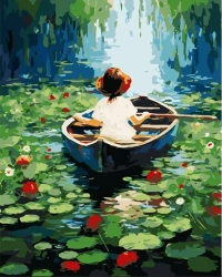 Malowanie po numerach 40x50 Łódka - Koh-I-Noor