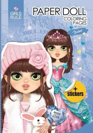 Papierowa lalka do wycinania Isabel - Fresh