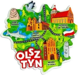 Magnes I love Poland Olsztyn ILP-MAG-C-MAZ-47 - Pan Dragon