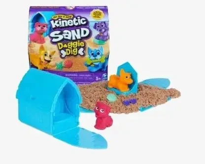 Kinetic Sand - Piasek kinetyczny z figurką pieska - Spin Master