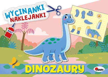 Dinozaury. Wycinanki naklejanki - Opracowanie zbiorowe