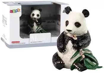 Figurka kolekcjonerska Panda Wielka z bambusem - Leantoys