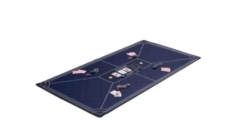 Mata do pokera niebieska 118x59cm - Quint