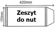 Okładka na zeszyt do nut A5 (25szt) NARNIA