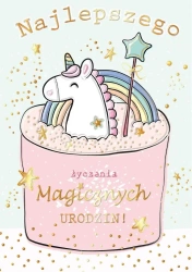 Karnet A5 Urodziny - Jednorożec - Henry