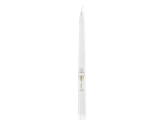 Świece komunijne biały 29cm 4szt - PartyDeco
