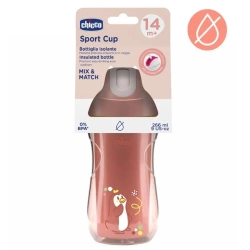 Kubek niekapek termicz ze słomką 266ml brzosk 14m+ - Chicco