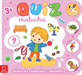 Quiz malucha. Książeczka edukacyjna z naklejkami.. - Katarzyna Łanocha