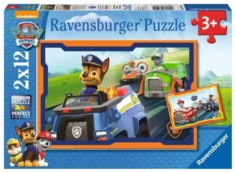 Puzzle 2x12 elementów - Psi Patrol, Misja - Ravensburger Polska