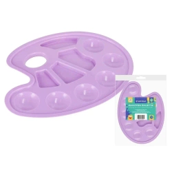Plastikowa paleta do farb pastel fiolet - STARPAK