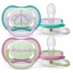 Smoczek gryz.air nighttime girl 0-6m